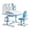 Blue #1, variant on Lweong Height Adjustable Kids Desk and Chair Set, 0-50° Tiltable Desktop, Childrens Desk with Bookstand and Storage Drawer, Kids Study Table and Chair Set, Kid Study Table and Chair Set