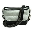 thumbnail image 1 of Pre-Owned CHANEL Gabrielle de Chanel Small Hobo Shoulder Bag White Black A91810... (Good), 1 of 9