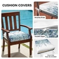 thumbnail image 3 of Outdoor Patio Cushion Covers 4 Pack Eucalyptus Leaves Patio Chair Cushion Covers with Ties and Zipper Blue Green Waterproof Outdoor Seat Cushion Covers for Patio Furniture 24"x24", 3 of 8
