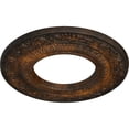 thumbnail image 3 of Ekena Millwork 8 1/8"OD x 4 1/8"ID x 1/2"P Andrea Ceiling Medallion (Fits Canopies up to 4 1/8"), Hand-Painted Rust, 3 of 6