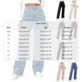 thumbnail image 3 of Lindreshi Jeans for Women Plus Size High Waist Casual Straight Leg Jeans Fashion Long Pant Slim Pencil Pants, 3 of 5