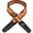 Multicolor, variant on Lock-It Straps Bob Masse Rock Art Leather End Guitar Strap Mythical Swords