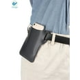thumbnail image 6 of Deago Men's Leather Cell Phone Holster Phone Case​ Pouch Waist Bag Purse Sheath with Belt Loop (Black), 6 of 9