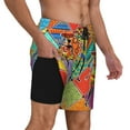 thumbnail image 2 of Kdxio Dancing African Womans Print Men'S Swim Trunks With Compression Liner 7 Inch Inseam Quick Dry Swim Shorts, 2 of 7