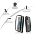 thumbnail image 2 of Dteck Full Body 360 Protective Waterproof Case For iPhone 11 (6.1 inch),Shockproof Dirtproof Sandproof IP68 With Build in Screen Protector Phone Cover, Black, 2 of 8