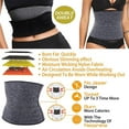 thumbnail image 5 of Lilvigor Waist Trimmer for Women Waist Trainer Sauna Belt Neoprene Waist Cinchers Sauna Belt Sweat Shapewear Body Shaper, 5 of 6