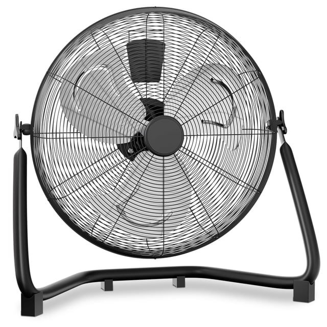 mollie Ventilador de piso de alta velocidad de 22 pulgadas 3572 CFM con 3 velocidades de metal resistente con inclinación ajustable, circulador de aire silencioso portátil para el hogar, dormitorio, g