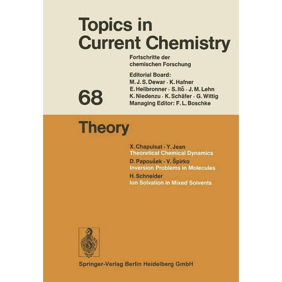 Topics in Current Chemistry Theory, Book 68, (Paperback)