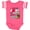 Football Pink and White, variant on Inktastic I Wear Bows My Daddy Wears Fireman Boots Girls Baby Bodysuit