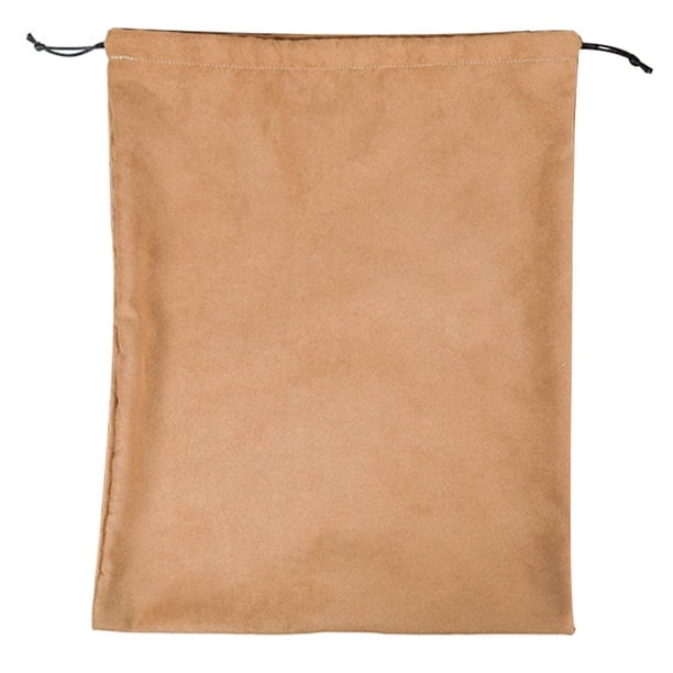 Bolsa de almacenamiento con cordón transpirable y a prueba de polvo para zapatos y calzado, espacio Caqui 40x50cm