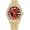 Gold red, variant on Hip Hop Watches for Men Iced-Out Bling Diamond Luxury Quartz Watches with Date