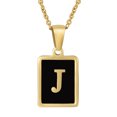 thumbnail image 1 of 26 English Letters (A-Z) Necklace For Women Titanium Steel Stainless Steel Pendant Necklace Pearl Shell Oil Drop Necklace As Gift For Wife , Daughter, Friend, 1 of 7