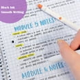 thumbnail image 3 of Wrapables Smooth Retractable Black Ink Gel Pens, 0.5mm Fine Point, for Home Office Work (Set of 5), Pastel, 3 of 6