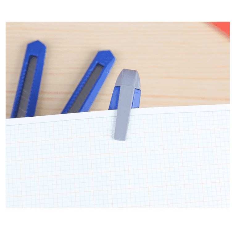 DIYSELF 2 Pack Box Cutter- Sharp Utility Knife- Box Cutters Heavy Duty for  Carpet, Cardboard, Paper- Razor Knife- Box Opener- Cardboard Cutter- Exacto  Knife- Retractable Knife (Blue) 