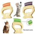 thumbnail image 2 of Farfi Pet Comb Pet Hair Removal Massaging Shell Comb Deshedding Brush Cats Dogs Durable Gentle Grooming Tool (Green), 2 of 13