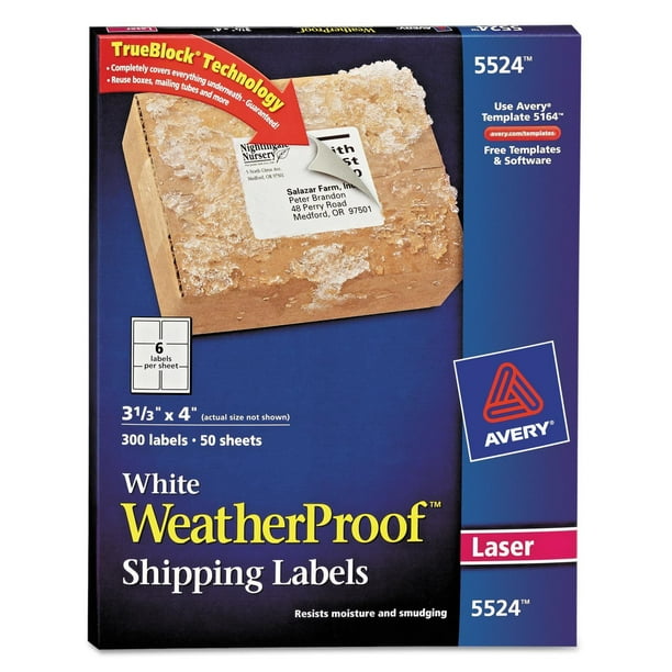 Avery weatherproof labels canada