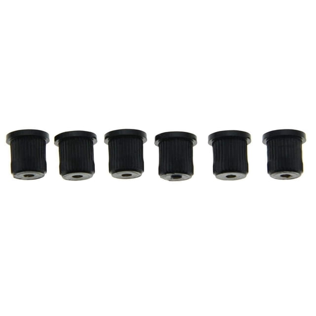 KAISH 6 cuerdas de guitarra negra a través del cuerpo virola de 5/16 pulgadas de cuerda para tele/te