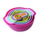 thumbnail image 1 of 10PCS Juego de cuencos para mezclar Juego de cucharas medidoras Coloful Tamiz Colador Colador Cuenco Meterk Tazón de mezcla, 1 of 7