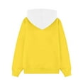 thumbnail image 4 of Toddler Girls Sweatshirt New Girls Oversized Hoodie Color Block Hooded Sweatshirts Trendy Long Sleeve Pullover Kids Fall Clothes Yellow 14 Years, 4 of 8
