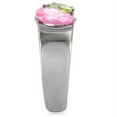thumbnail image 5 of Womens Silver Rings High polished (no plating) Stainless Steel Ring with AAA Grade CZ in Multi Color TK091, 5 of 5