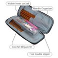 thumbnail image 6 of Vjnyvs Extra Long Knitting Needles Case Travel Organizer for Crochet Hooks and Accessories, 6 of 7