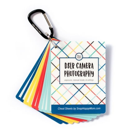 DSLR Photography Cheat Sheet Cards for Canon, Nikon and Sony Cameras | Quick Reference Guide For Beginners | Camera Settings, Exposure & Manual Mode