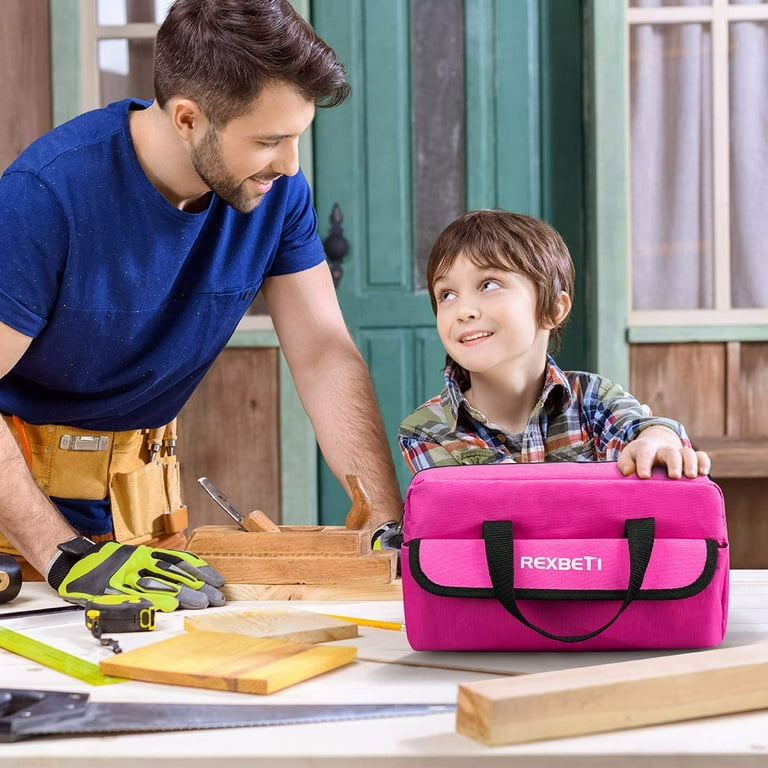 REXBETI Kids Tool Kit, 25-Piece Real Working Tools Set with