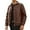 Khaki, variant on Daznico Jackets for Men,Casual Leather Jacket Lightweight Motorcycle Outerwear Coat with Zipper Pockets for Daily Streetwear,Mens Winter Coats,Size:3XL