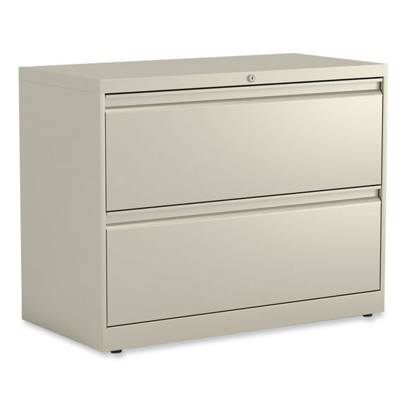 Alera Lateral File, 2 Legal/Letter-Size File Drawers, Putty, 36" x 18.63" x 28"