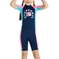 thumbnail image 1 of Traje de neopreno térmico para niñas, traje de baño de buceo para niños, talla L, azul, 1 of 8