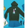 thumbnail image 3 of Bunny With Balloon Hoodie Juniors -Image by Shutterstock,  Medium, 3 of 4