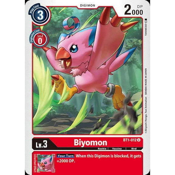 Digimon Release Special Booster Uncommon Biyomon BT1-012