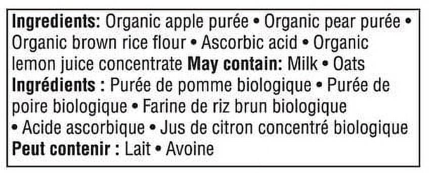 Parent’s Choice Organic Apple, Pear & Brown Rice Baby Food Purée
