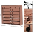 thumbnail image 2 of Tcbosik Shoe Rack with Cover, 7 Tier Shoe Storage Organizer for Closet, Entryway, Hallway, Living Room, Mocha, 2 of 6