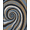 Black, Pattern 2, variant on ODIKA 4' x 6' Machine Washable Non-Slip Area Rug, Op Art Spiral High Traffic Rug, Black, 437968