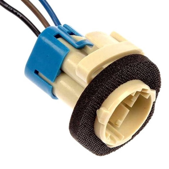 KarParts360 For Chevy Lumina APV 1990 91 92 93 1994 Electrical Socket | Plastic | 3157 Bulb Base Type | Tan, Black, Blue, Brown Connector | Female Connector Gender | Circle Connector Shape | 12076946