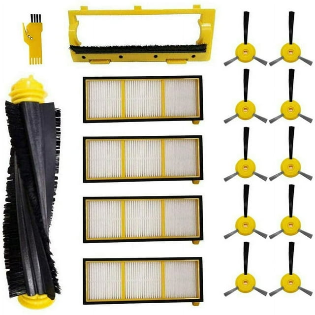 Trousse d'Accessoires pour Shark Ion RV750(R75) RV720 RV700 RV750C RV755 Aspirateur Robot 16 Paquets Brosse Principale & Filtre & Brosse Latérale & Couvercle de Brosse