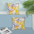 thumbnail image 5 of Summer Tropical Pillow Covers 18x18 Set of 2, Hawaiian Style Watercolor Lemon Colorful Leaves Decor Outdoor Throw Pillows Fruits Plant Decorative Cushion Case for Home Couch Sofa, 5 of 6