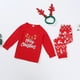 thumbnail image 5 of Nuevo conjunto de ropa familiar navideña, mamelucos para bebés, ropa de casa de manga larga con letras, pijamas a juego para la familia, 5 of 5