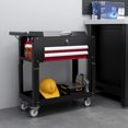 thumbnail image 2 of HOMCOM Chariot à Outils Roulant 330 Lb Chariot Utilitaire en Acier avec Tiroirs Noir, 2 of 10