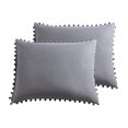 thumbnail image 2 of Juego de 2 fundas de cojín Fundas de almohada Fundas de cojín Cojín de sofá Cojín Gris claro Sunnimix Funda de almohada, 2 of 8