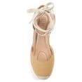 thumbnail image 5 of Journee Womens Monte Wedge Heel Espadrille Sandals, Widths Available, 5 of 10