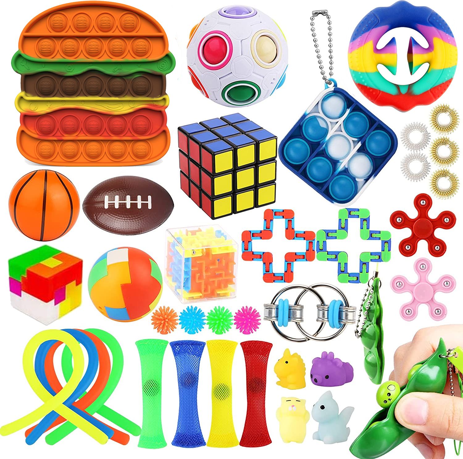 37PCS Fidget Pack Fidget Toy Set Figets Toys Figetsss Toys Sets, Stress