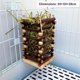 thumbnail image 5 of Hanging Apple Wood Rabbit Hay Feeder - Guinea Pig Grass Holder with 2 Hooks Biting Resistant Small Animals Chew Toy, Feeding Hay Manager Shelf （Add white bead style）, 5 of 5