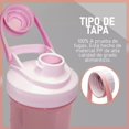 thumbnail image 4 of Vaso Shaker Mezclador Proteína Deportiva Rosa Pastel 500 Ml Genérica Shaker Rosa Pastel, 4 of 4