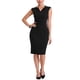 thumbnail image 1 of Vestido de tubo sin mangas para mujer Inspire Chic, vestido profesional de oficina 3XL negro, 1 of 6