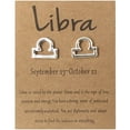 thumbnail image 1 of WREESH Twelve Constellation Earrings Brown Paper Card Constellation Card Earrings, 1 of 1