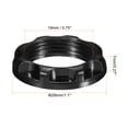 thumbnail image 2 of Adaptador de soporte de lámpara Uxcell E12 Anillo de fenólico para accesorios de luz Negro 3 Pcs, 2 of 5