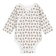 thumbnail image 5 of Long Sleeve Onesies Girl Boy, Pugs Cute Comfy Cotton Unisex Baby Onsies Bodysuits Clothes, Soft Side Snap Onesies for Infant Baby Girls and Boys 0-24 Months, 5 of 7