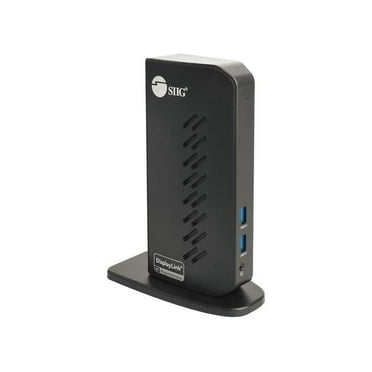 SIIG AC JUDK0L11S1 Dual Video Full HD HDMI Video Docking Station Brown Box